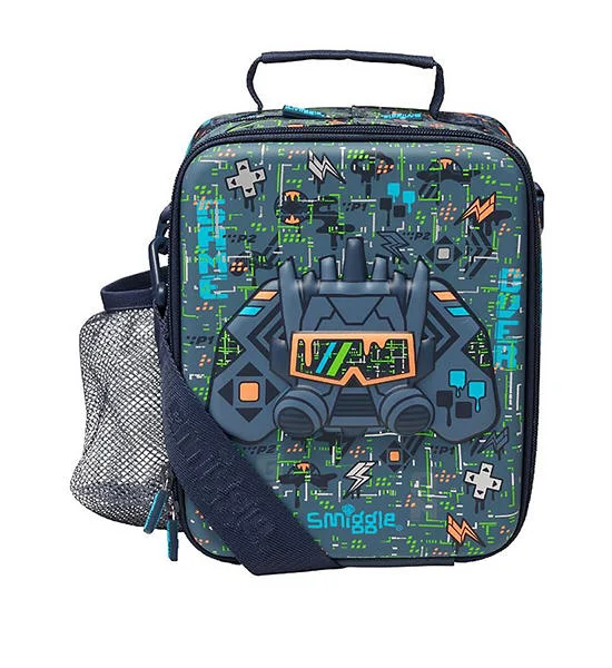 SMIGGLE Hardtop Lunchbox With Strap Trailblazer Grey Оригинал