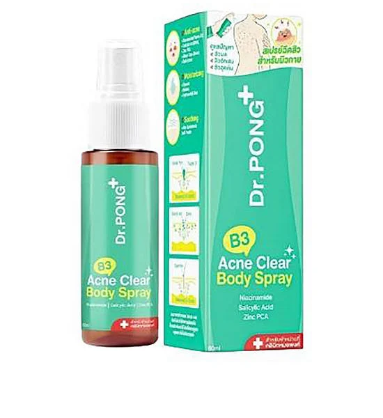 DR.PONG B3 Acne Clear Body Spray 60 mL Оригинал
