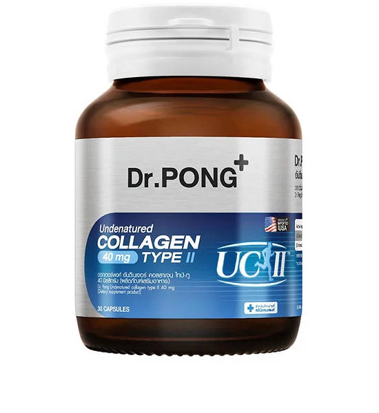 DR.PONG Undenatured Collagen Type II (Ucll) 40 mg (30 Capsules) 17.4 g Оригинал