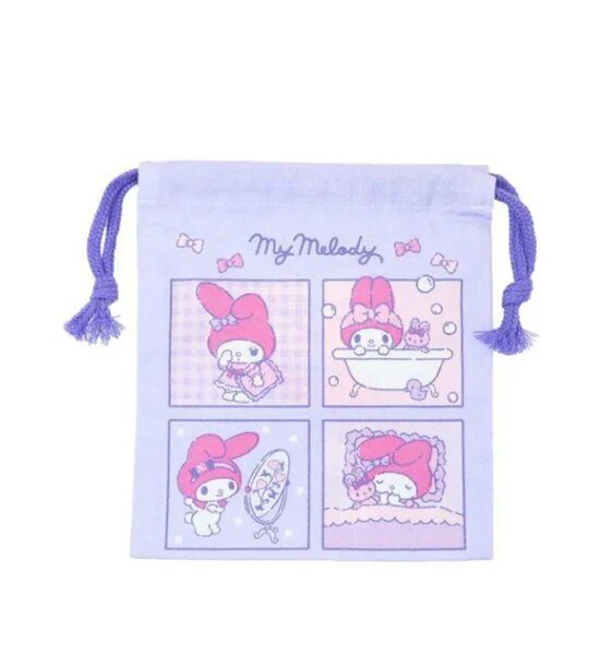 SANRIO Drawstring Bag XS My Melody Multi-Color Оригинал