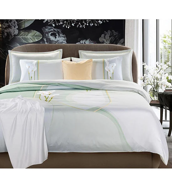SANTAS Bed Sheet Set 3 pcs (A Side) Alpen (7115) Green Оригинал
