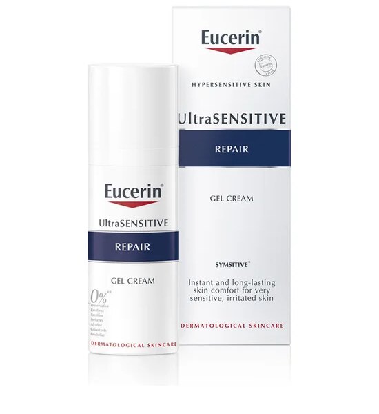 EUCERIN Ultrasensitive Repair Gel Cream 50 mL Оригинал