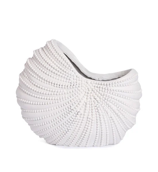CENTRAL HOME Home Decorative Conch-shaped Pot 28.9x15x23.5 cm White Оригинал