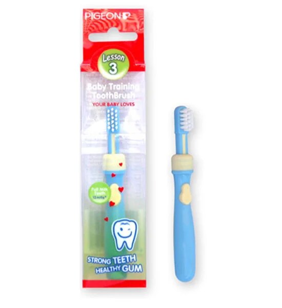 PIGEON Training  Tooth Brush Lesson 3  Blue Light Blue Оригинал