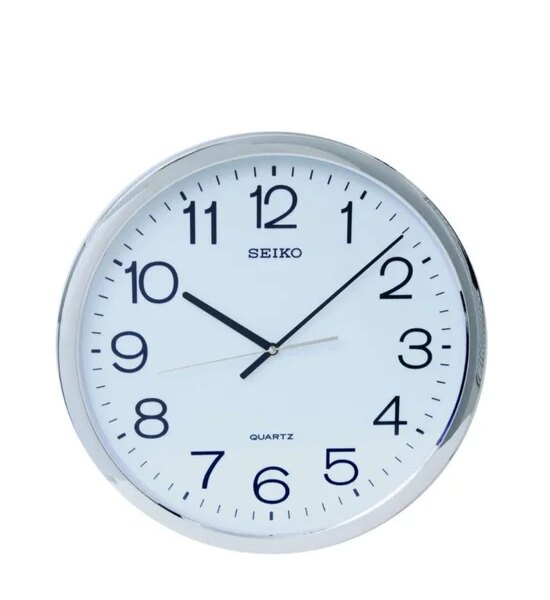 SEIKO CLOCK Wall Clock PQA041S White Оригинал