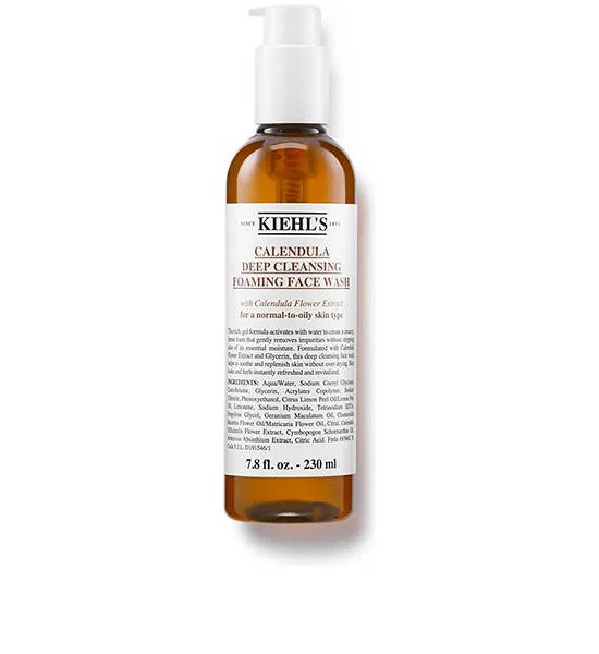KIEHL‘S Calendula Deep Cleansing Foaming Face Wash 230 mL Gentle, Soothing For All Skin Types Оригинал