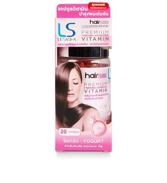 LESASHA LESASHA Hair Vitamin Serum capsule  Yogurt  20 Capsules Red Оригинал