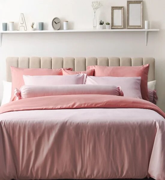 FACINO FACINO PRINT Collection Fitted Sheet Set 6 ft 5 pcs SF055 Design Pink Color Оригинал