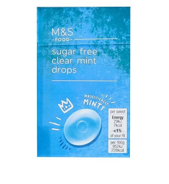 Marks & Spencer Sugar Free Clear Mints Оригинал