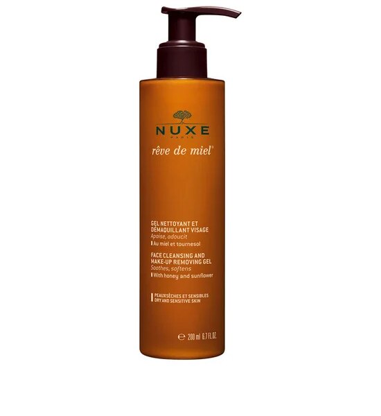 NUXE Reve De Miel Face Cleansing And Make-Up Removing Gel 200 mL Оригинал