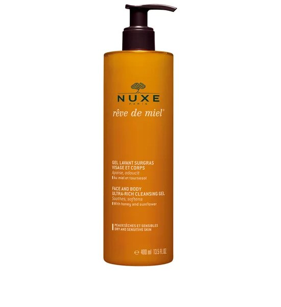 NUXE Reve De Miel Face And Body Ultra-Rich Cleansing Gel 400 mL Оригинал