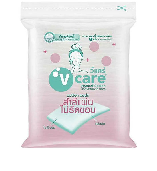 V-CARE สำลีแผ่นไม่รีดขอบ 100 แผ่น Оригинал