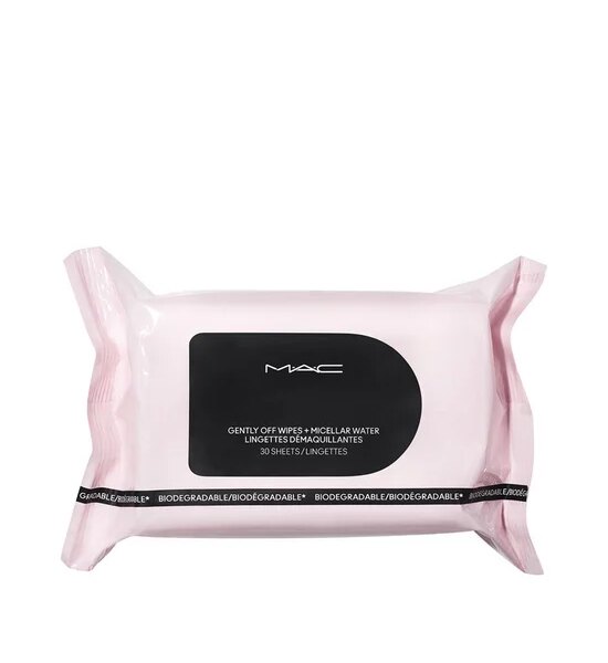 MAC Gently Off Wipes + Micellar Water Biodegradable – Mini 30 g Оригинал