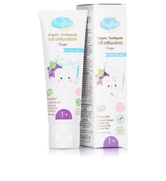 KINDEE Organic Toothpaste Grape 50 g Оригинал