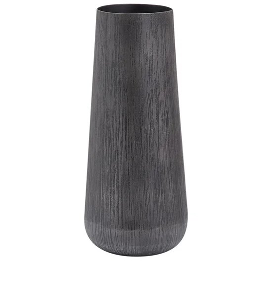 CENTRAL HOME Cylindrical Vase ALU GY 15 X 34 Cm. Grey Оригинал
