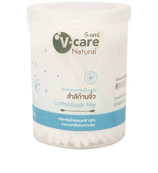 V-CARE Cotton Buds Small Stick Jar 150 Sticks Оригинал