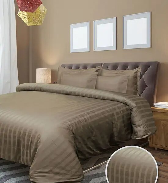 LEON SPACE Collection Fitted Sheet Set with Duvet Cover 6 ft 6 pcs (King Size) Оригинал