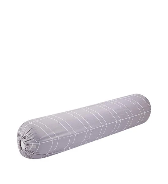 ESQUIRE Printed Cotton Satin Collection Bolster Case Zigzag B Grey Оригинал