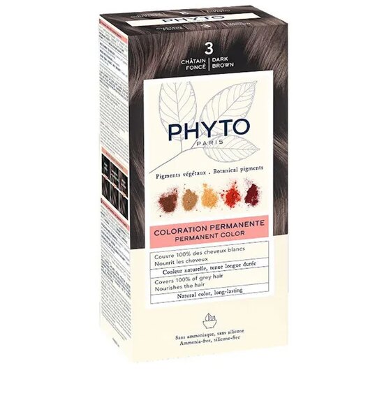PHYTO Phytopermanent Color 3 Dark Brown Оригинал