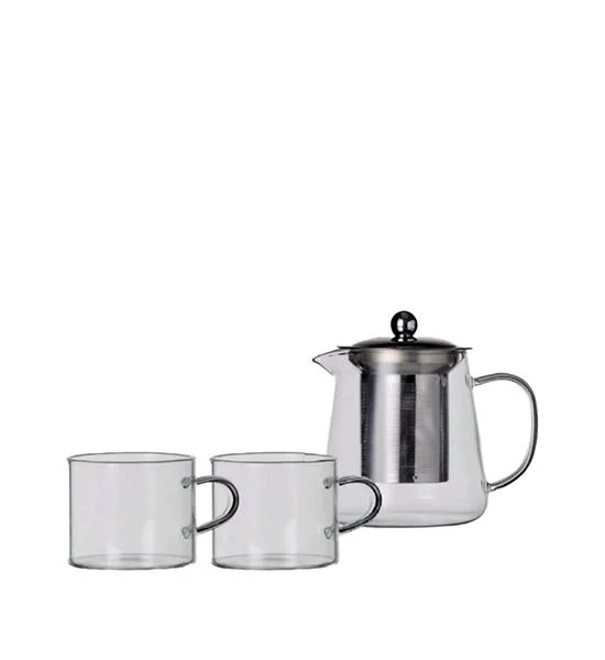 CUIZIMATE Tea Pot with Infuser Borosilicate Set 580 mL + Tea Cup 2 pcs Оригинал