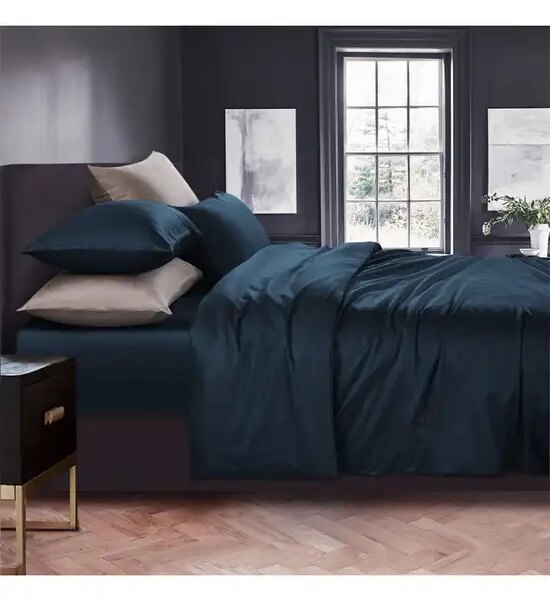 ESQUIRE Plain Tencel Cotton Collection Fitted Sheet Set 5 Ft 3 Pcs (Queen Size) Оригинал