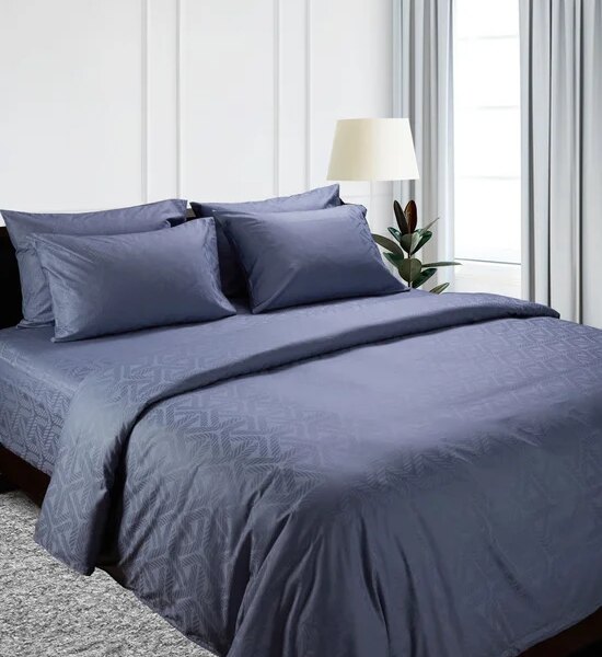 ESQUIRE Bed Sheet Set Jacquard Cotton Satin Collection Plait 3 pcs Оригинал