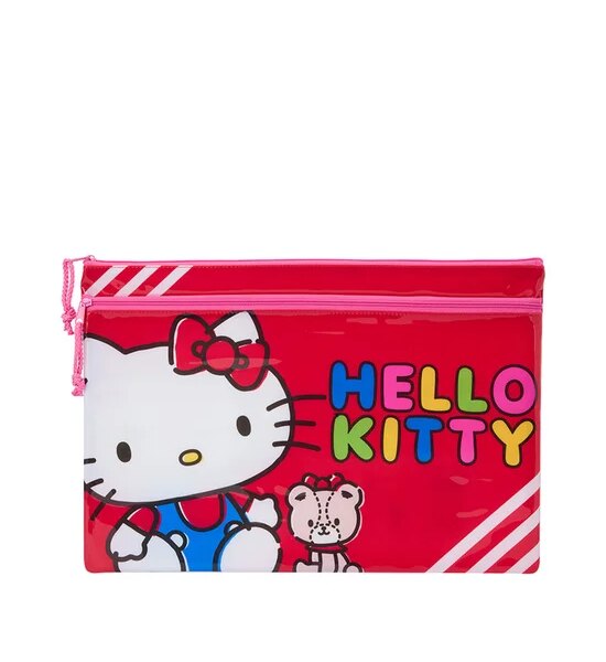SANRIO F4 Zip Pouch Playtime Hello Kitty Red Оригинал