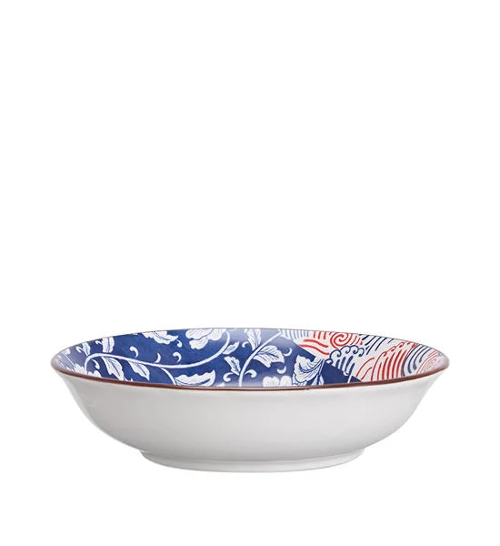 CENTRAL HOME Plate Porceliain Peo Wave 6.5 Inch Blue Оригинал