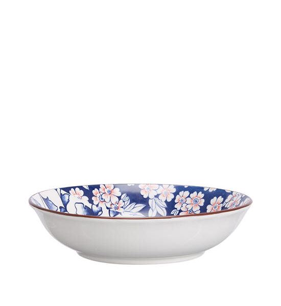 CENTRAL HOME Plate Porceliain Botany 6.5 Inch Blue Оригинал
