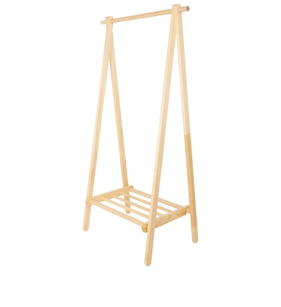 Eazy Clean Clothes Rack Pine Wood Size 76x47x150 cm Wood Brown Оригинал