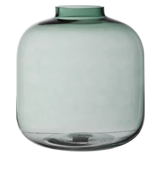 CENTRAL HOME Glass Vase Cylinder 21X22.5 cm Green Оригинал