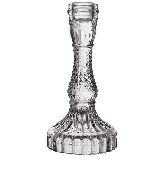 CENTRAL HOME Glass Candlestick 8.8X16.5 cm Grey Оригинал