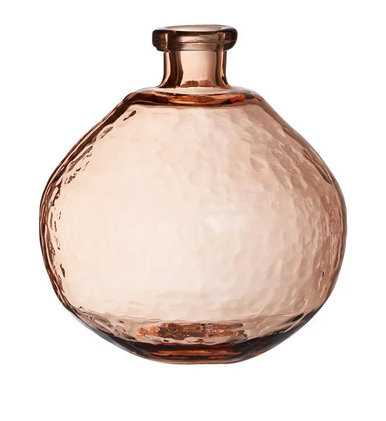 CENTRAL HOME Glass Vase Middle Bloated 21.5X22 cm Brown Оригинал