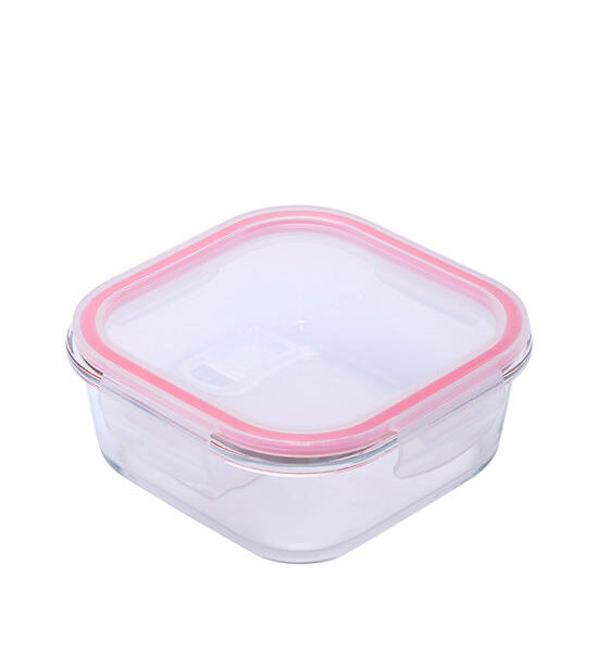 CENTRAL HOME Food Container Square Borosilicate Glass with Pulling Lid 300 mL Оригинал