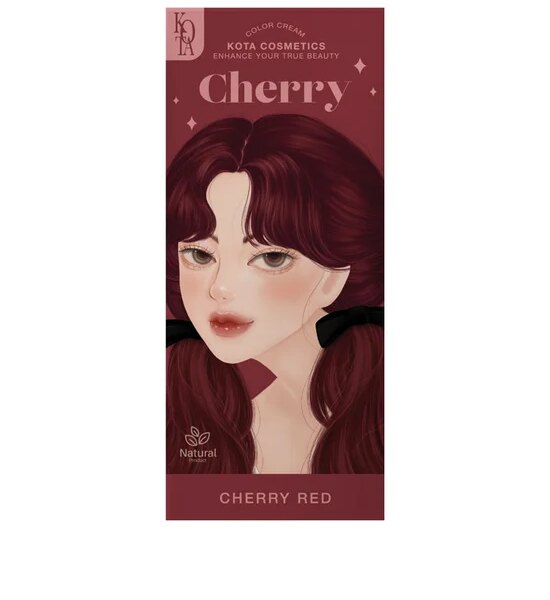 KOTA Hair Dye Kota Cosmetics Color Cream Size 200 mL Cherry Оригинал