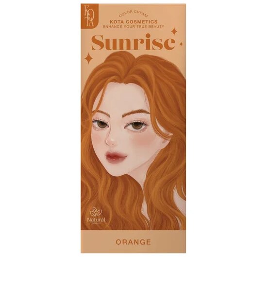 KOTA Hair Dye Kota Cosmetics Color Cream Size 200 mL Sunrise Оригинал