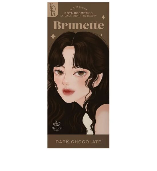 KOTA Hair Dye Kota Cosmetics Color Cream Size 200 mL Brunette Оригинал