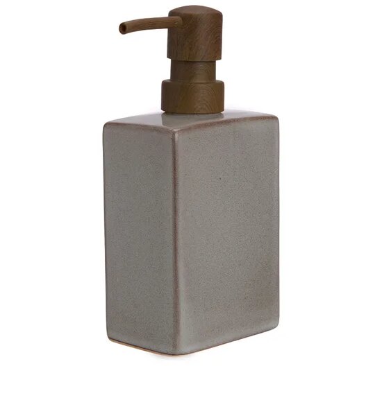 ESQUIRE Soap Dispenser Recative Grey Size W3.2 x L2 x H7 inch Оригинал