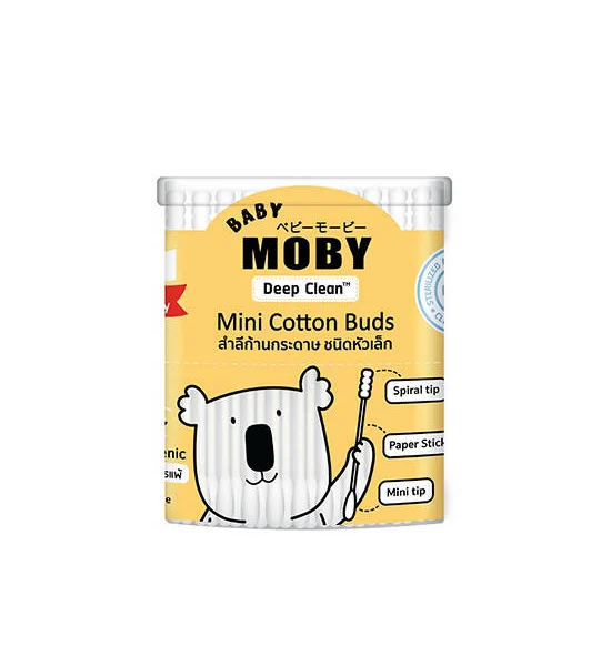 BABY MOBY Cotton Buds Mini 150 Sticks Оригинал