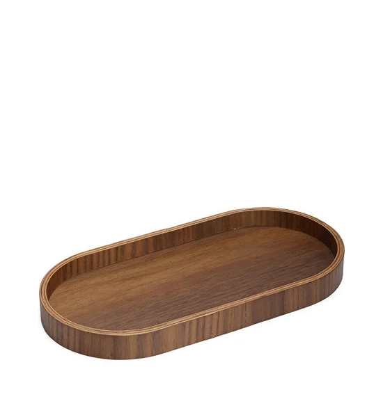CENTRAL HOME Wooden Tray Oval 23x11x2 cm Brown Оригинал
