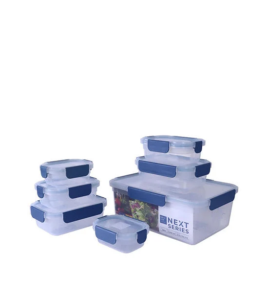 CENTRAL HOME Food Container Set 7 pcs Super Lock Next Series Blue Оригинал