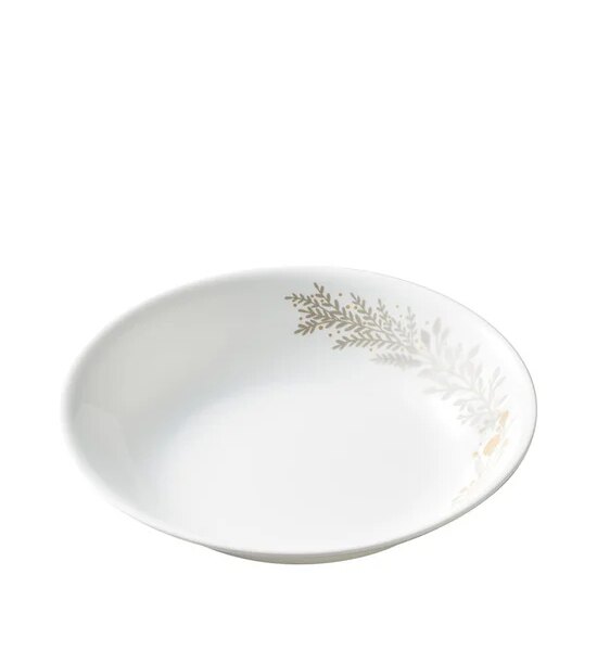 CORELLE Soup Plate Silver Crown 21 cm White Оригинал