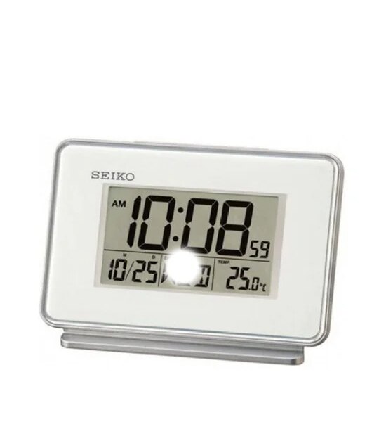 SEIKO CLOCK SEIKO Alarm Clock QHL068W White Оригинал