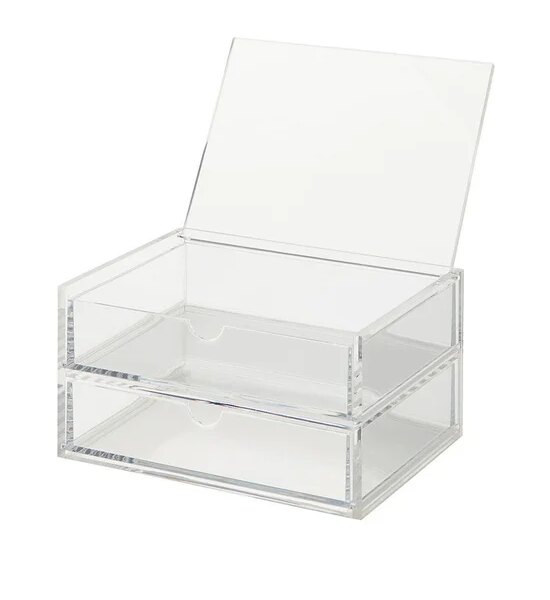 MUJI ACRYLIC CASE W LID 2ROWS CLEAR Оригинал