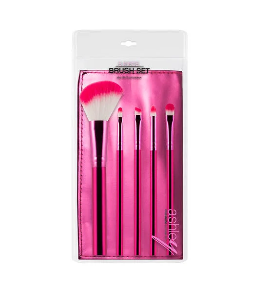 ASHLEY Pink Material Brush Set 5 Pcs Оригинал