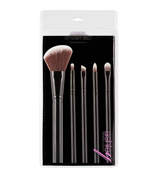 ASHLEY Black Material Brush Set 5 Pcs Оригинал