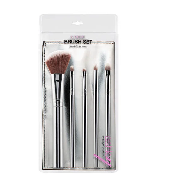 ASHLEY Silver Material Brush Set 5 Pcs Оригинал