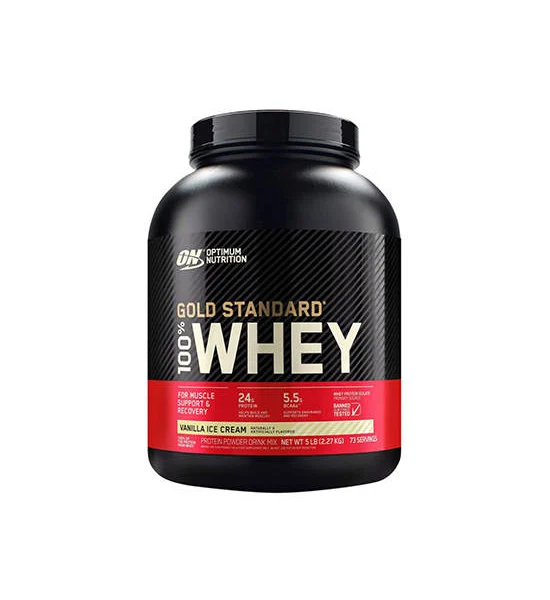 OPTIMUM NUTRITION Gold Standard Whey Protein 5 lbs. - Vanilla Ice Cream Оригинал