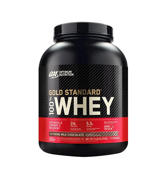 OPTIMUM NUTRITION Gold Standard Whey Protein 5 lbs. Extreme Milk Chocolate Оригинал