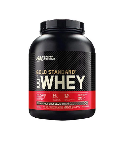 OPTIMUM NUTRITION Gold Standard Whey Protein 5 lbs. - Double Rich Chocolate Оригинал